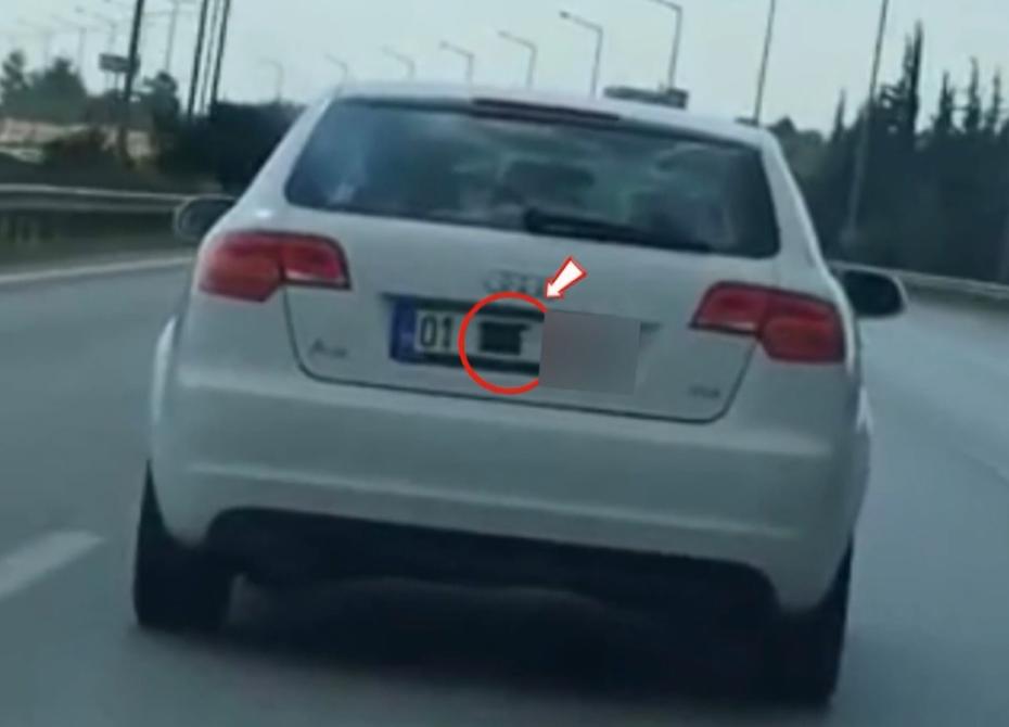 Otoyolda Plaka Gizleyerek Seyreden Araca Ağır Ceza Uygulandı
