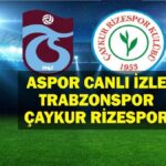 Ziraat Türkiye Kupası Trabzonspor Çaykur Rizero Canlı İzleme Maçı! Olası 11